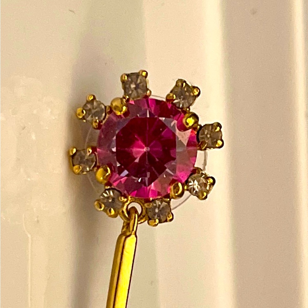 Kate Spade Elegant Red Drop Earrings.  2.5” length - Picture 3 of 4